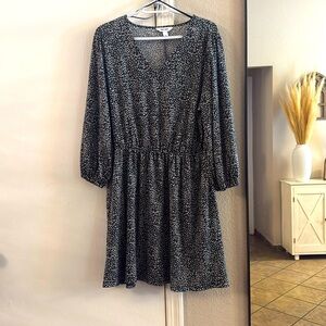 Elegant Black and White Women's Dress